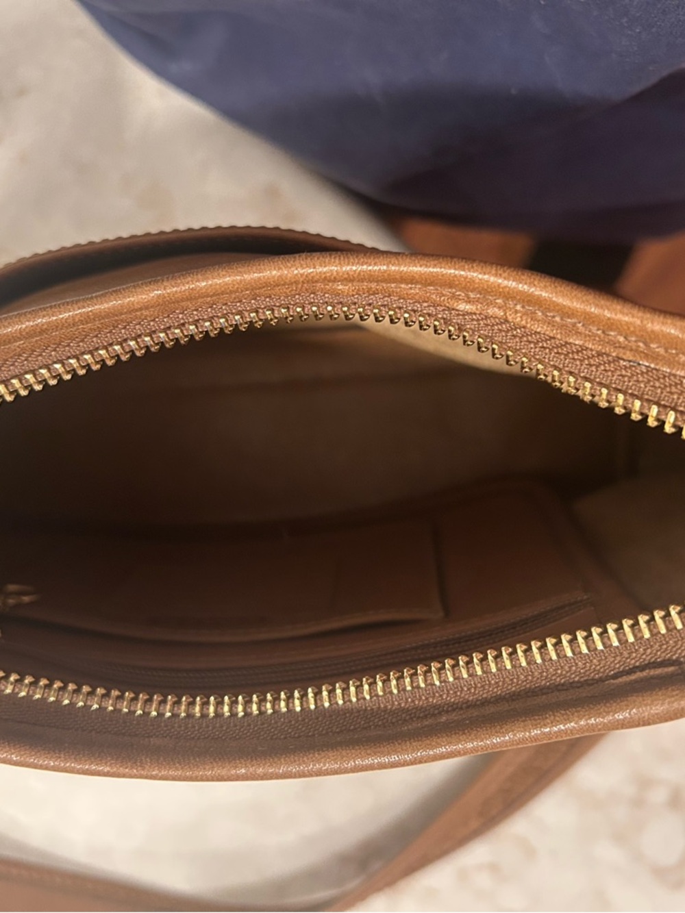 Coach Classic Brown Leather Shoulder Bag - Picture 6 of 7